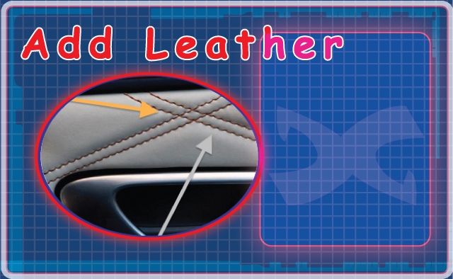 add leather to door panel pic dye guy